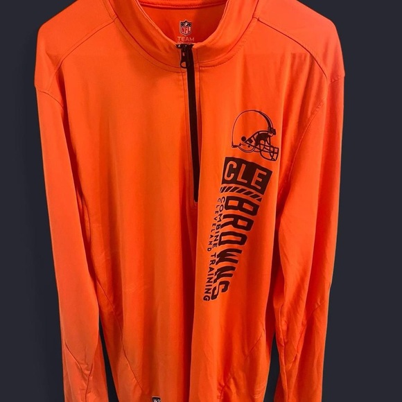 NFL Team Orange Quarter-Zip Pullover - Picture 1 of 4
